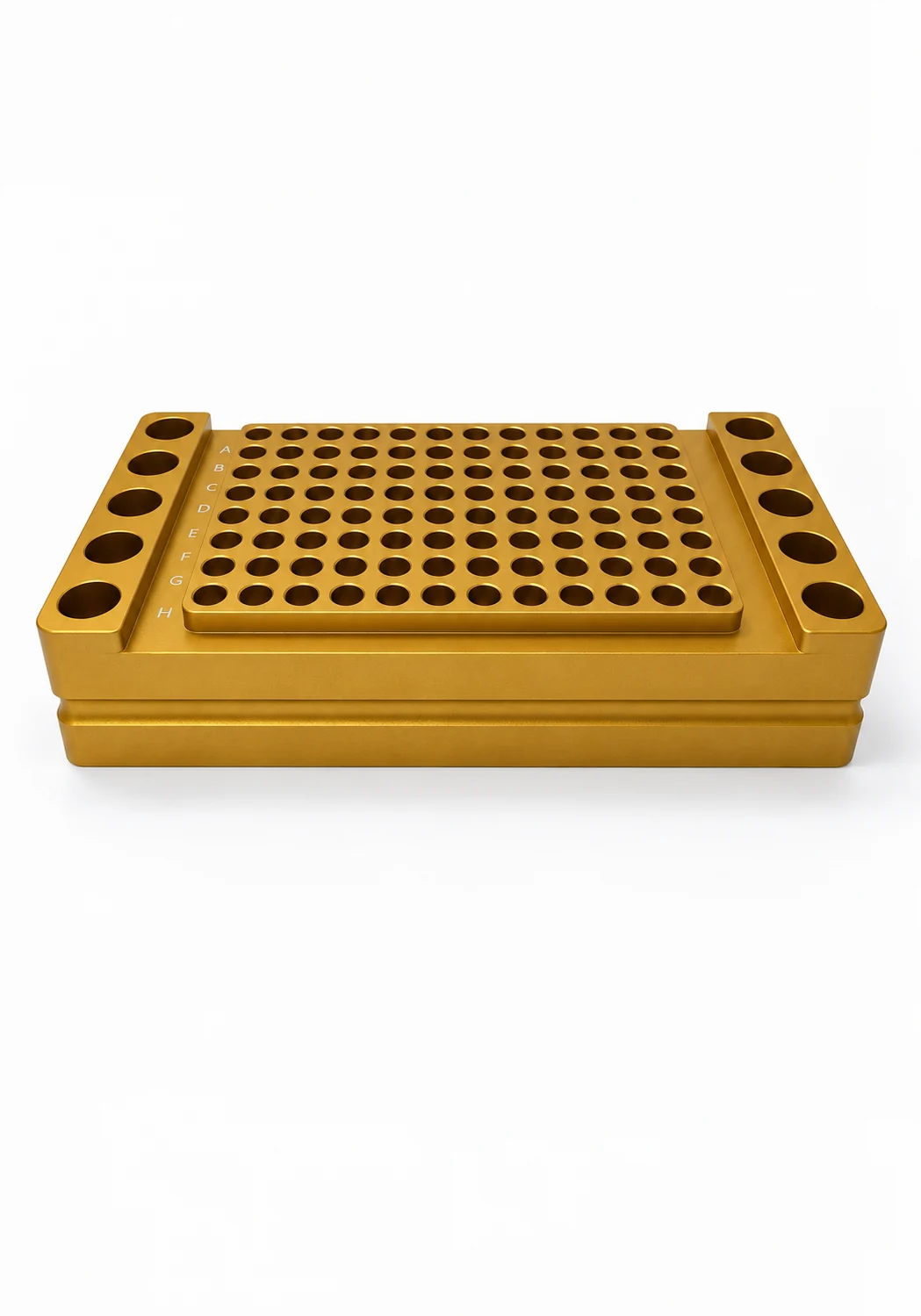 Aluminum heating and cooling block
