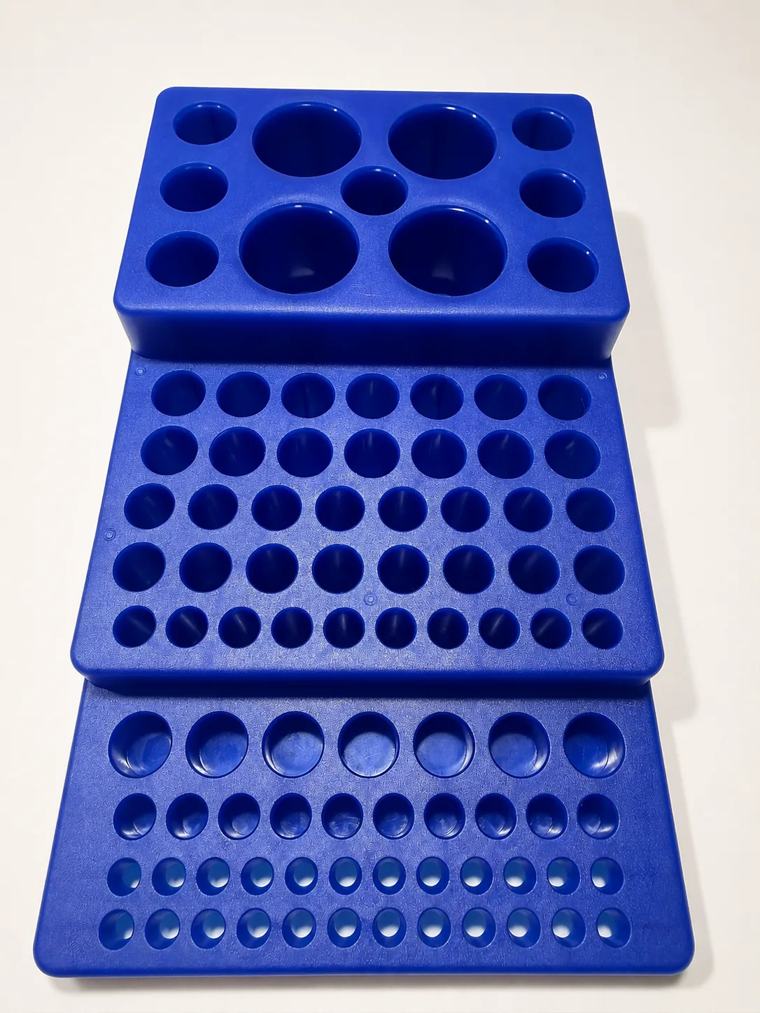 Multi-tube three-level rack