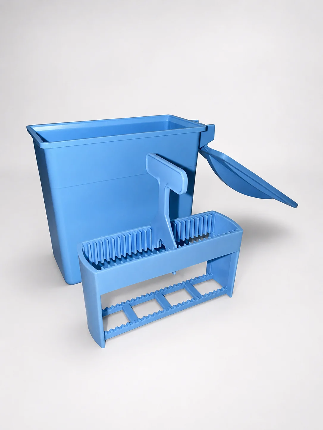 Slide Staining Rack & Staining Jar - Blue, 25 slides