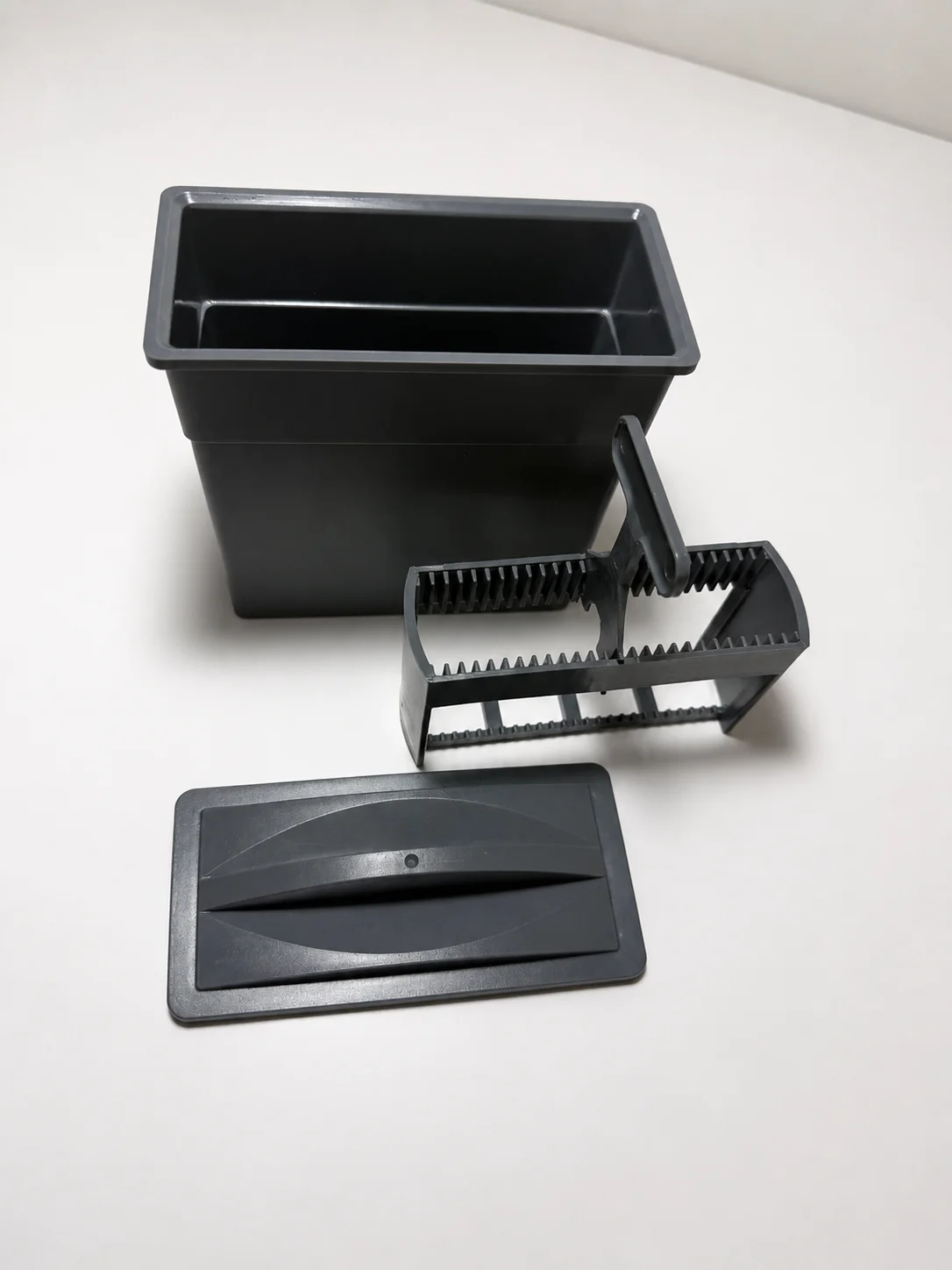 Slide Staining Rack & Staining Jar - Grey, 25 slides